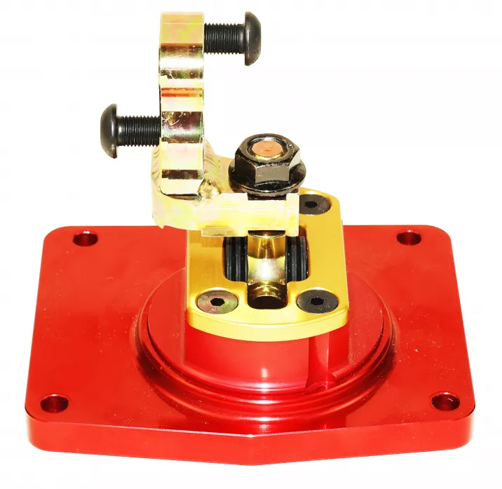 Qwik Stik Shifter TKO 500/600 Mid-Shift 1" Left Straight Up - 0.500" Fwd No Stops with Cover Plate